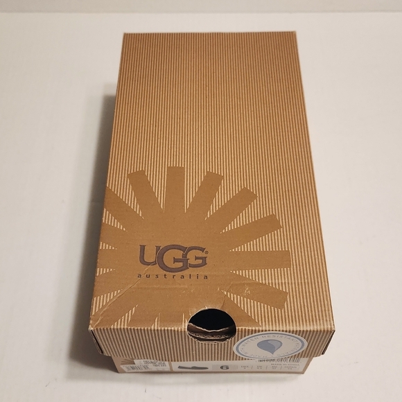 UGG Ansley Suede Slip On Loafer Slippers Black Size 6 - Picture 9 of 11